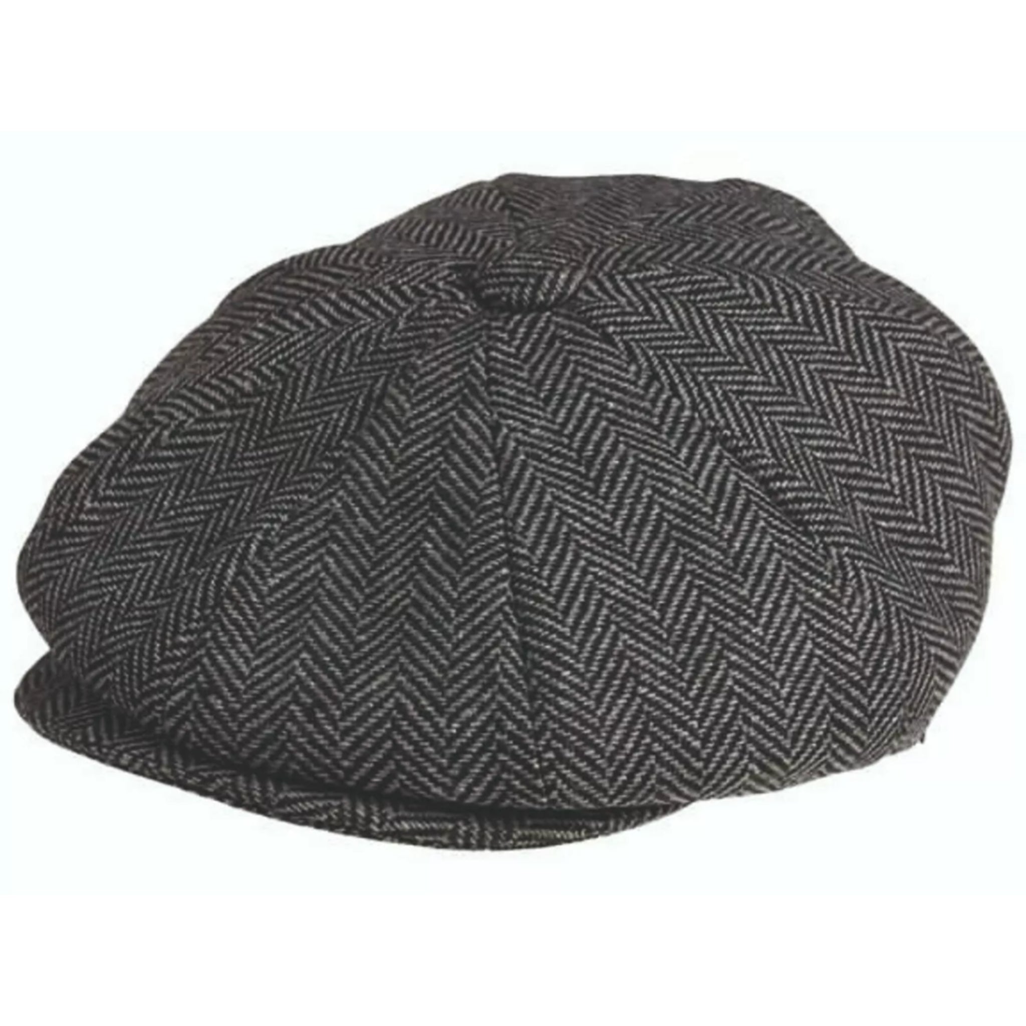 Nicky Adams herringbone baker boy cap Peaky Blinders style flat newsboy hat made in UK